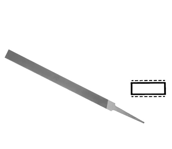 Vallorbe Grobet Pillar File Cut #0 Precision Swiss Made 6″ Long File 4″ Cutting