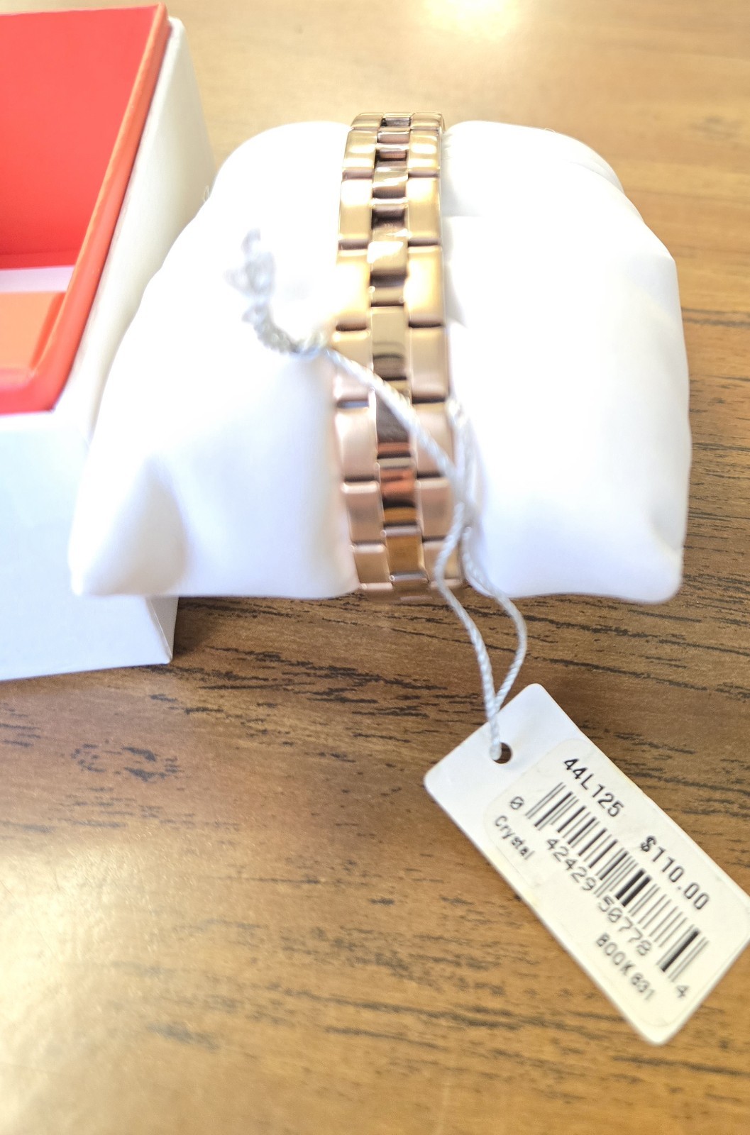 Caravelle New York Women’s 44L125 Rose Gold Crystal Analog Watch NIB