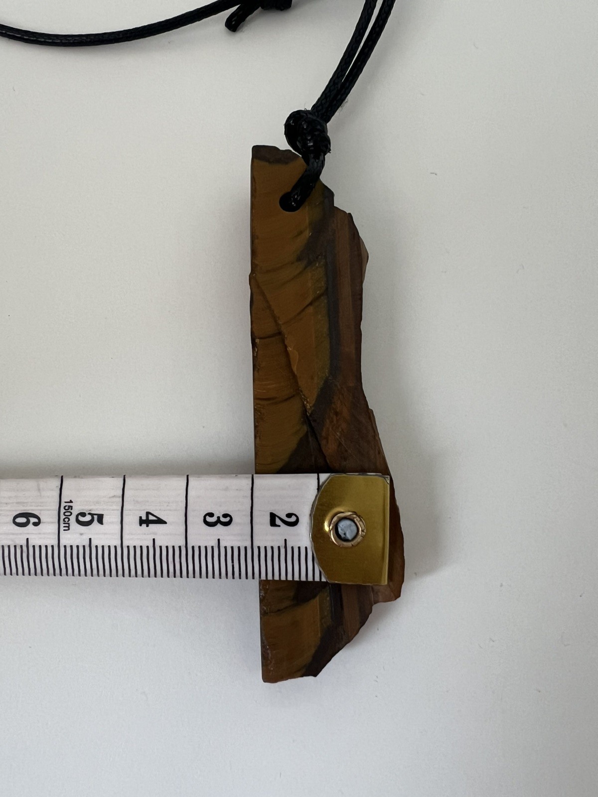 Tiger’s Eye Slab Pendant Necklace – South Africa