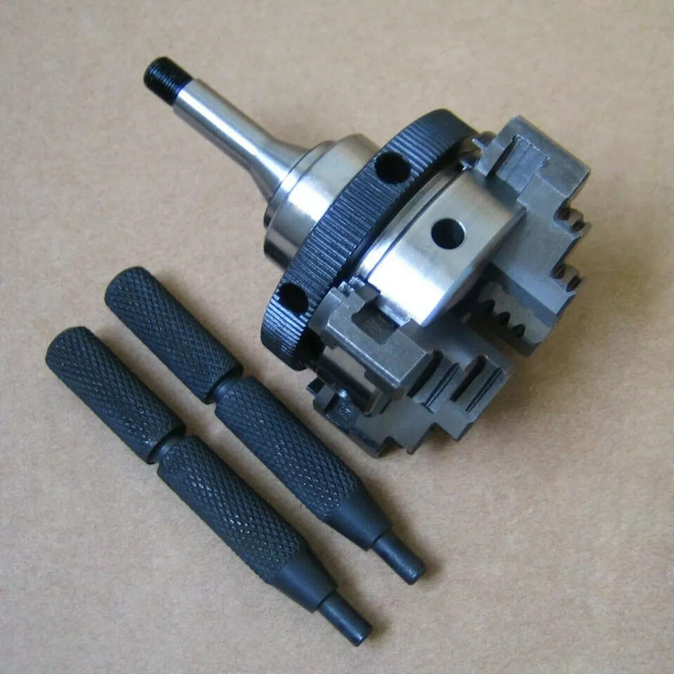 50.0mm 4 Jaw Self Centring Chuck Fits 8.0mm Watchmaker lathe New 1pc