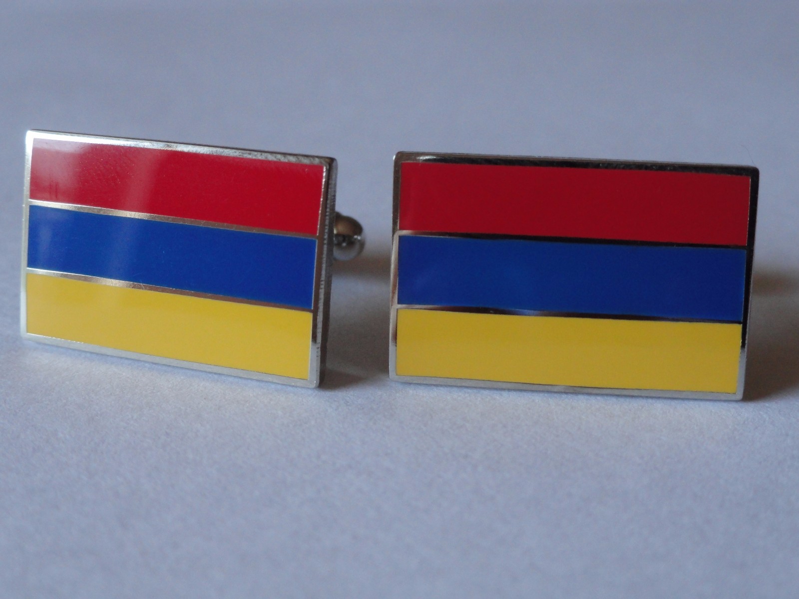 Armenia Flag Cufflinks–Armenian Eastern European USSR Soviet Caucasus