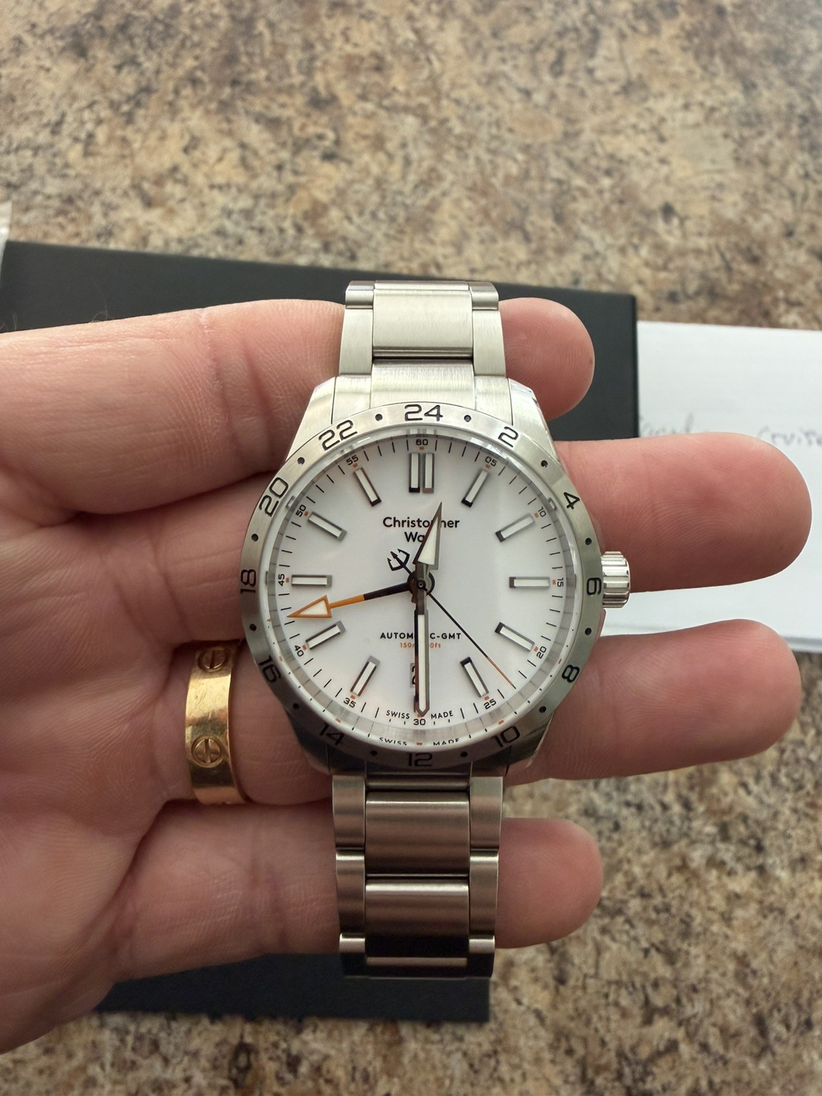 christopher ward c63 sealander gmt 39mm 2021 with warranty til Oct 26’