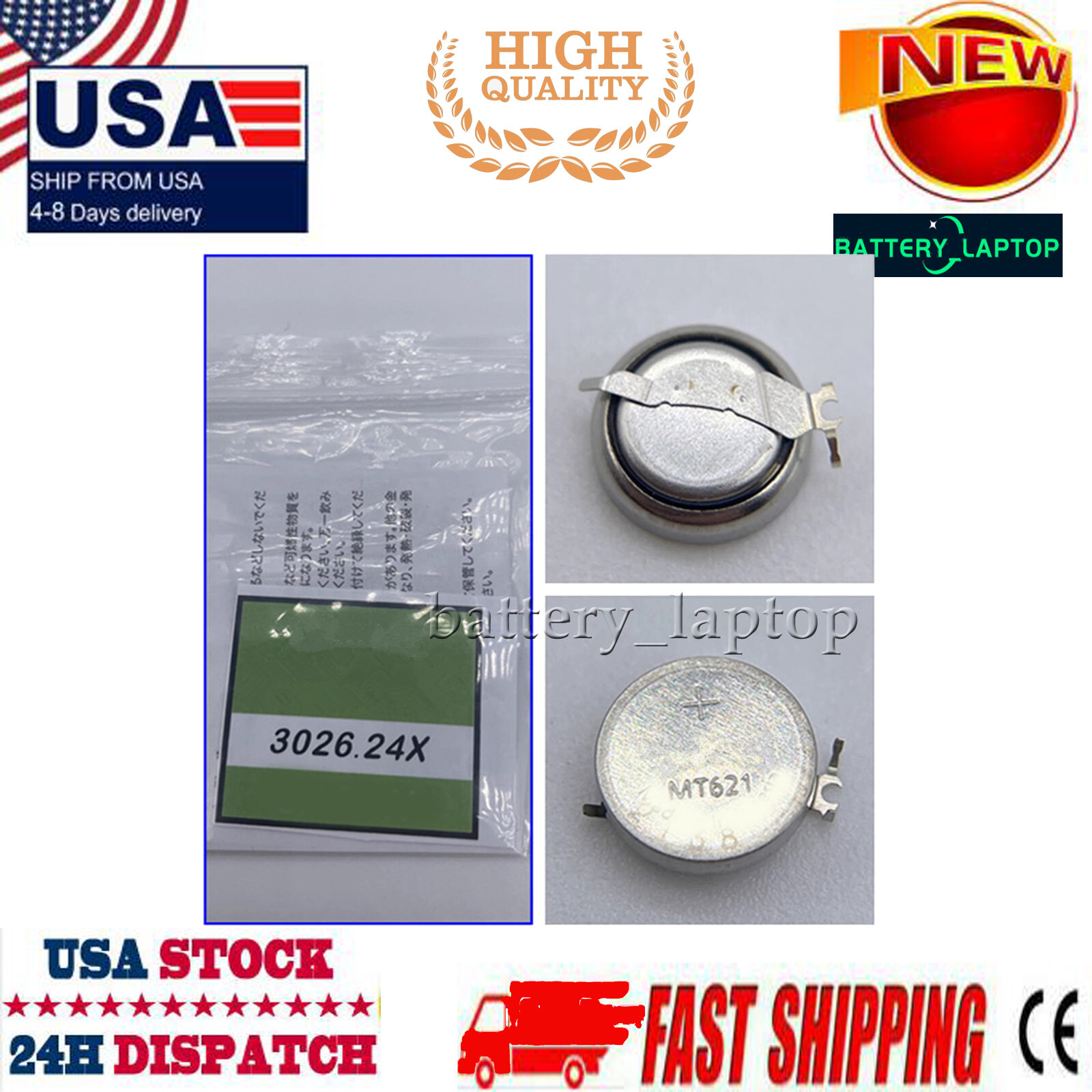 For Seiko MT621 3026 24X Capacitor Watch Battery: Solar V137, V138