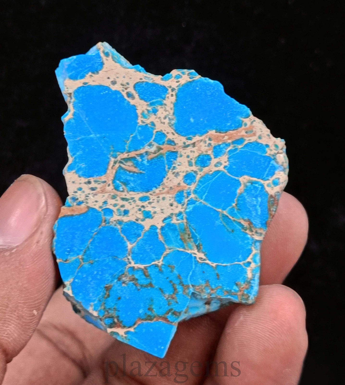 145.35 Ct Sky Blue Turquoise Natural Rough Slab Certified Loose Gemstone “5NSR