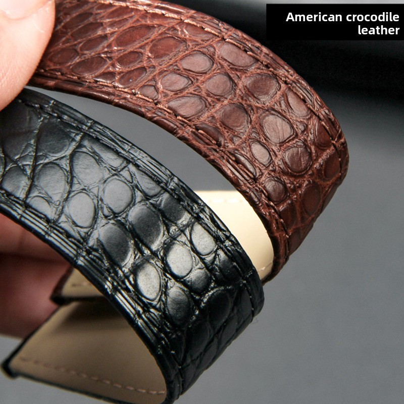 High End Crocodile Genuine Leather Watch Strap 16 17 18 20 22 23mm for Cartier