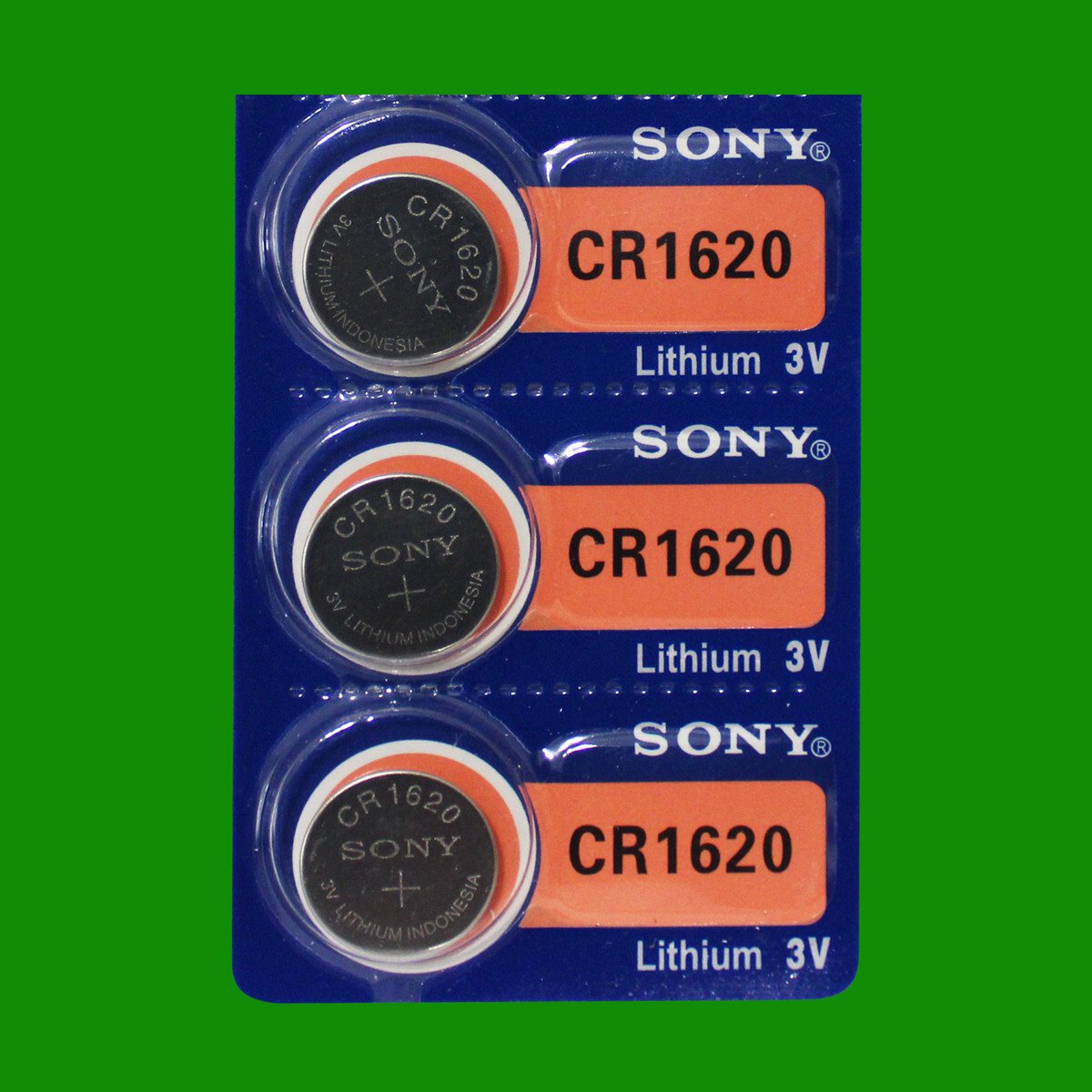 SONY CR1620 LITHIUM 3V BATTERY – 3Pc