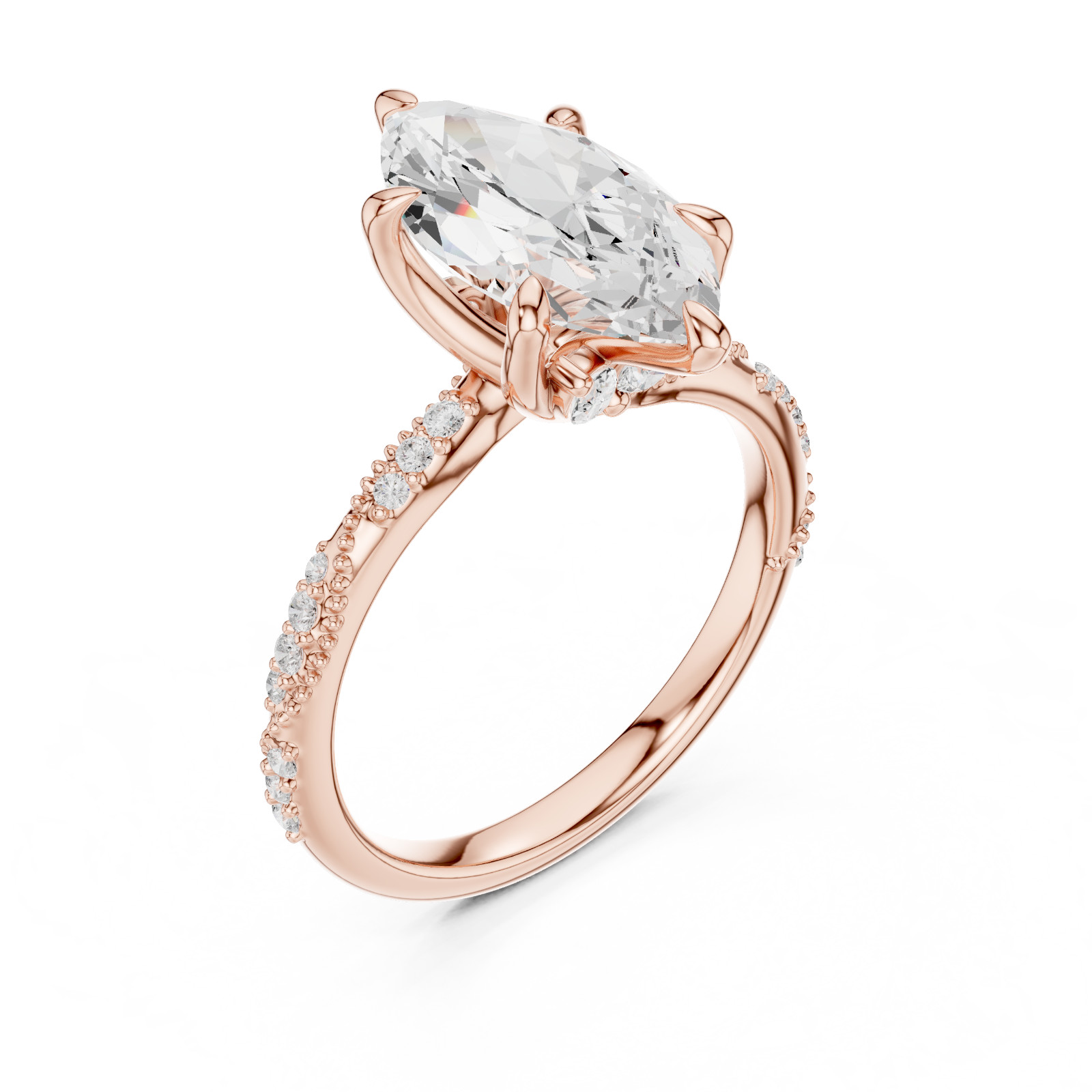 30+ Women’s Ring Gold CAD Files Bundle 3DM STL Designs Rose, White, Yellow LR-43