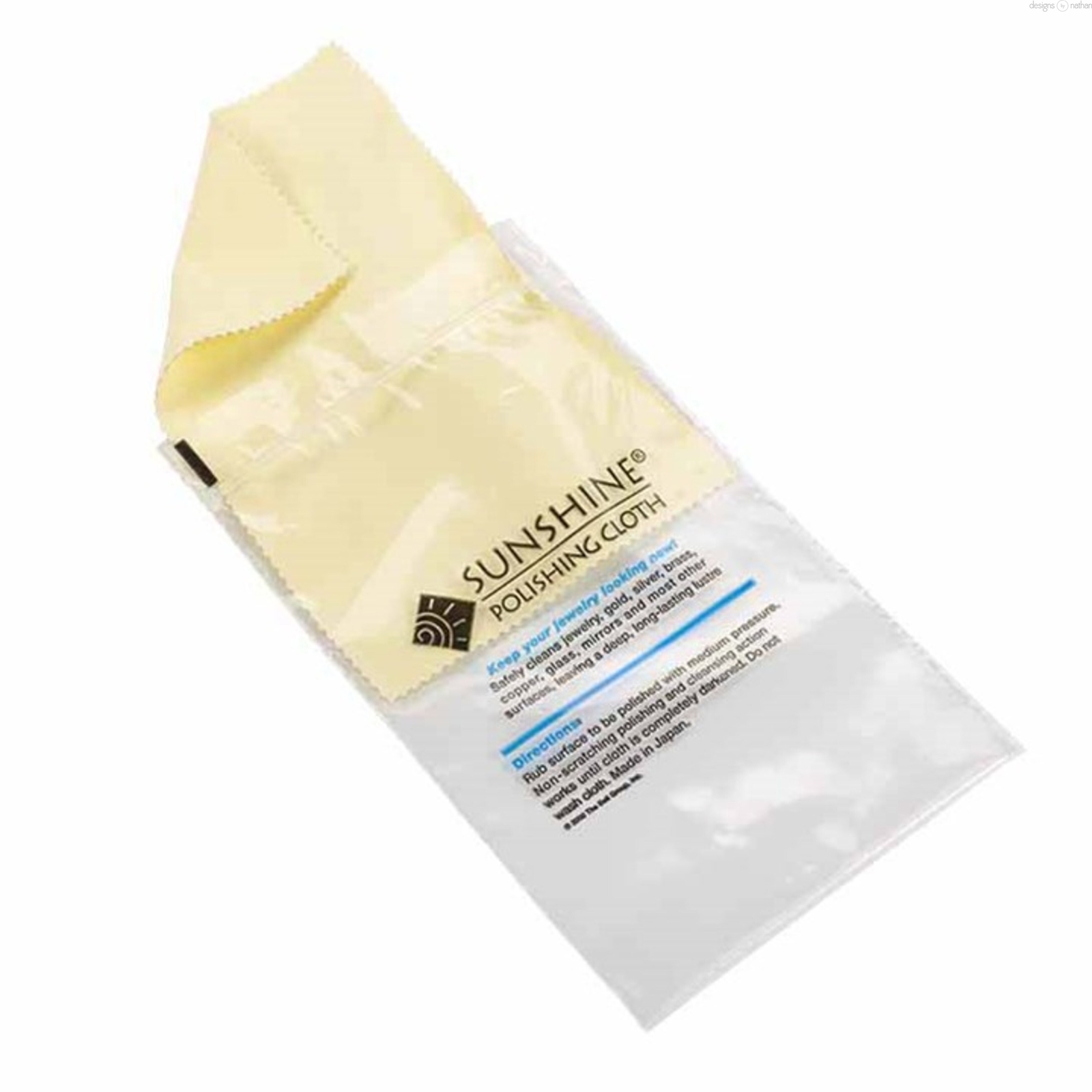 Sunshine Yellow Jewelry Polishing Cleaning Cloth | Gold Silver ++ | Large 3 Pack