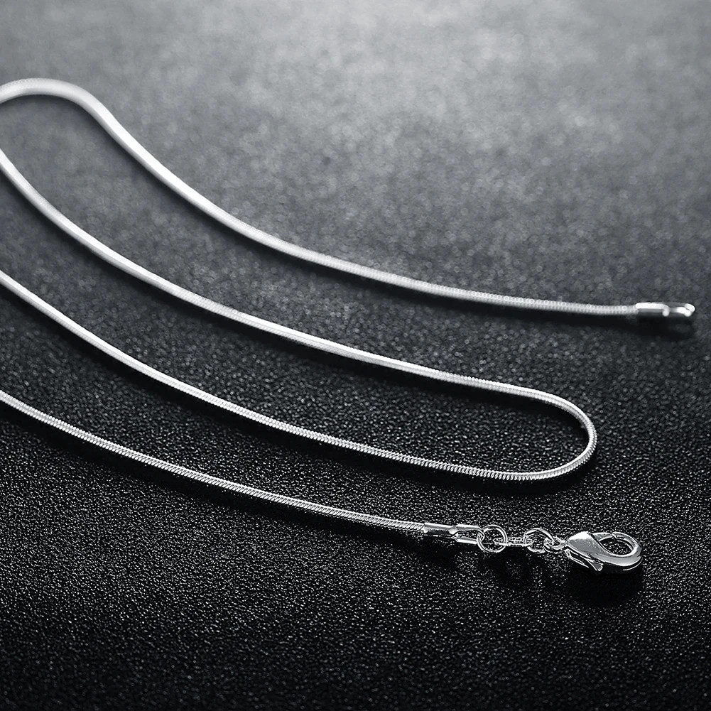 10PCS LOT Wholesale 925 Sterling Silver 16/18/20/22/24/26/28/30 Inch 1mm