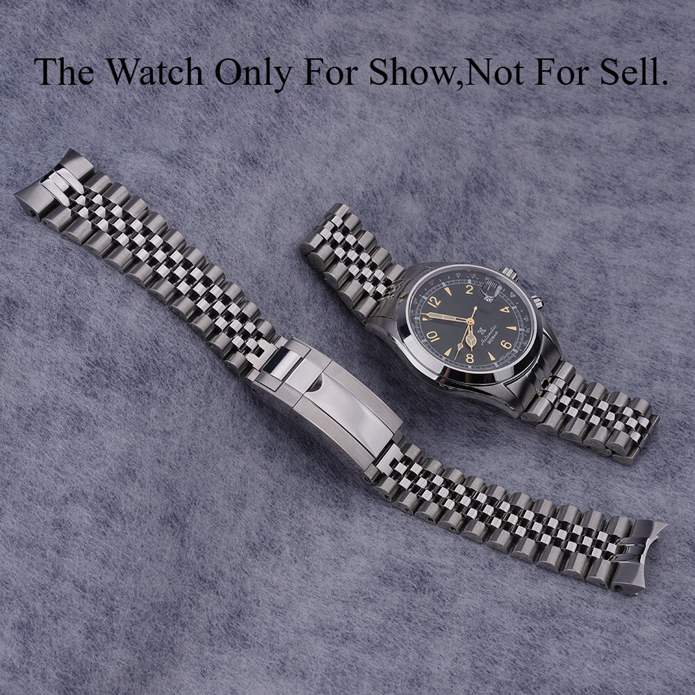 For Seiko Prospex Alpinist SPB121 Solid Curved 20mm WatchBand Jubilee Bracelet