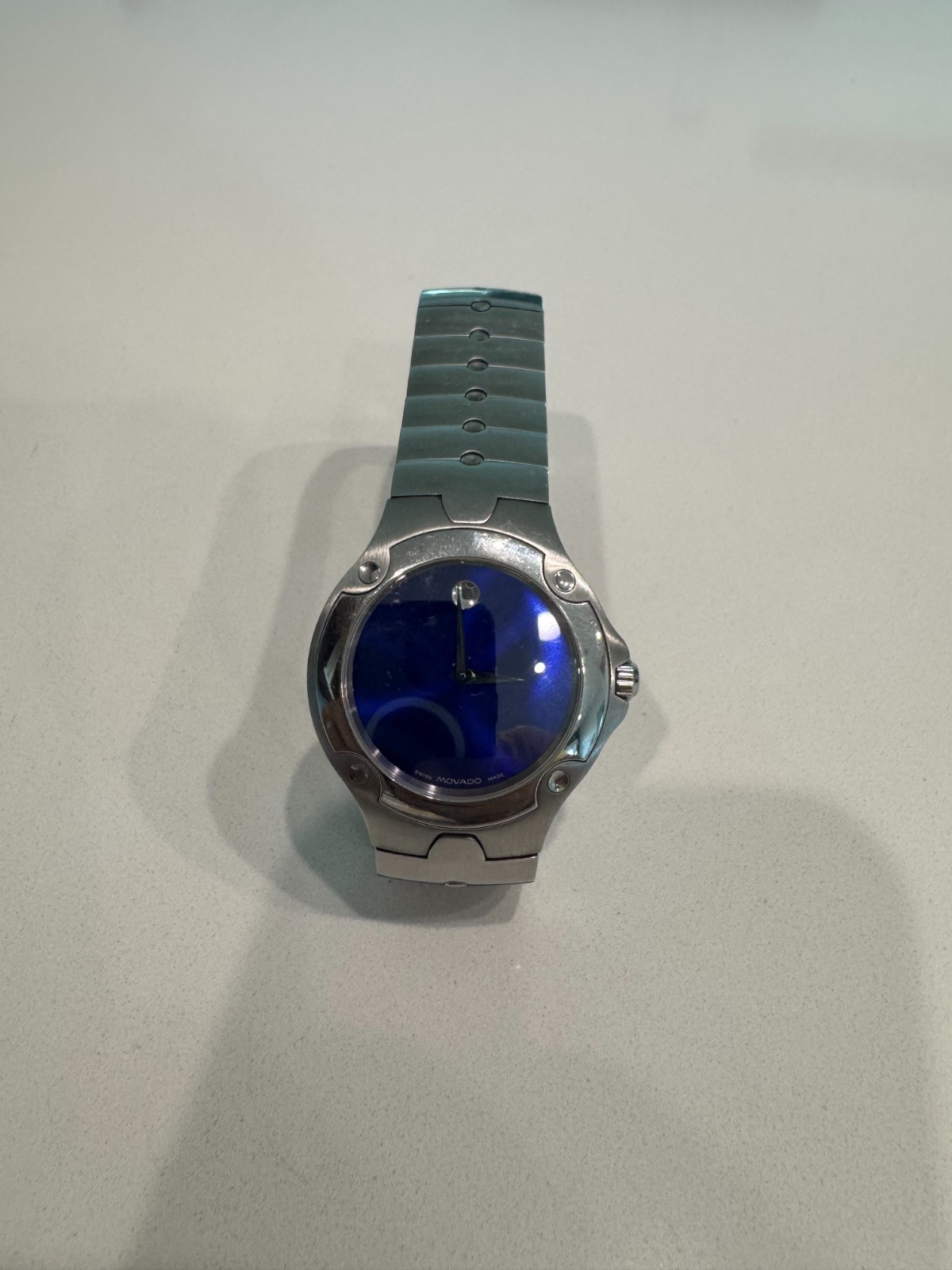 Movado Men’s SE Sports Edition SS/W Sky Blue Dial Model #84.G1.1892 ~ Beautiful