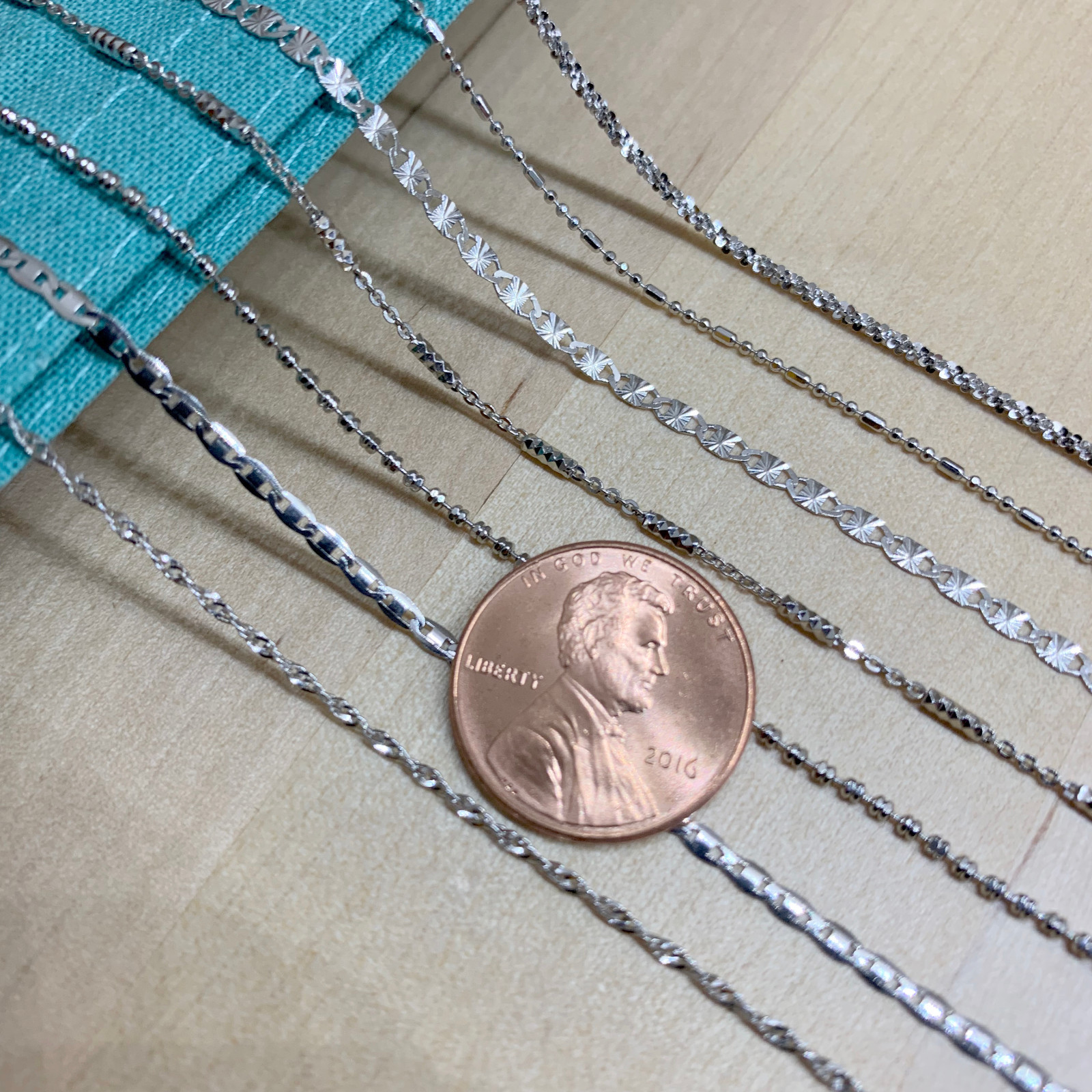 Real SILVER Unique Jewelry SOLID 925 Sterling Silver Chain Necklace Made Italy