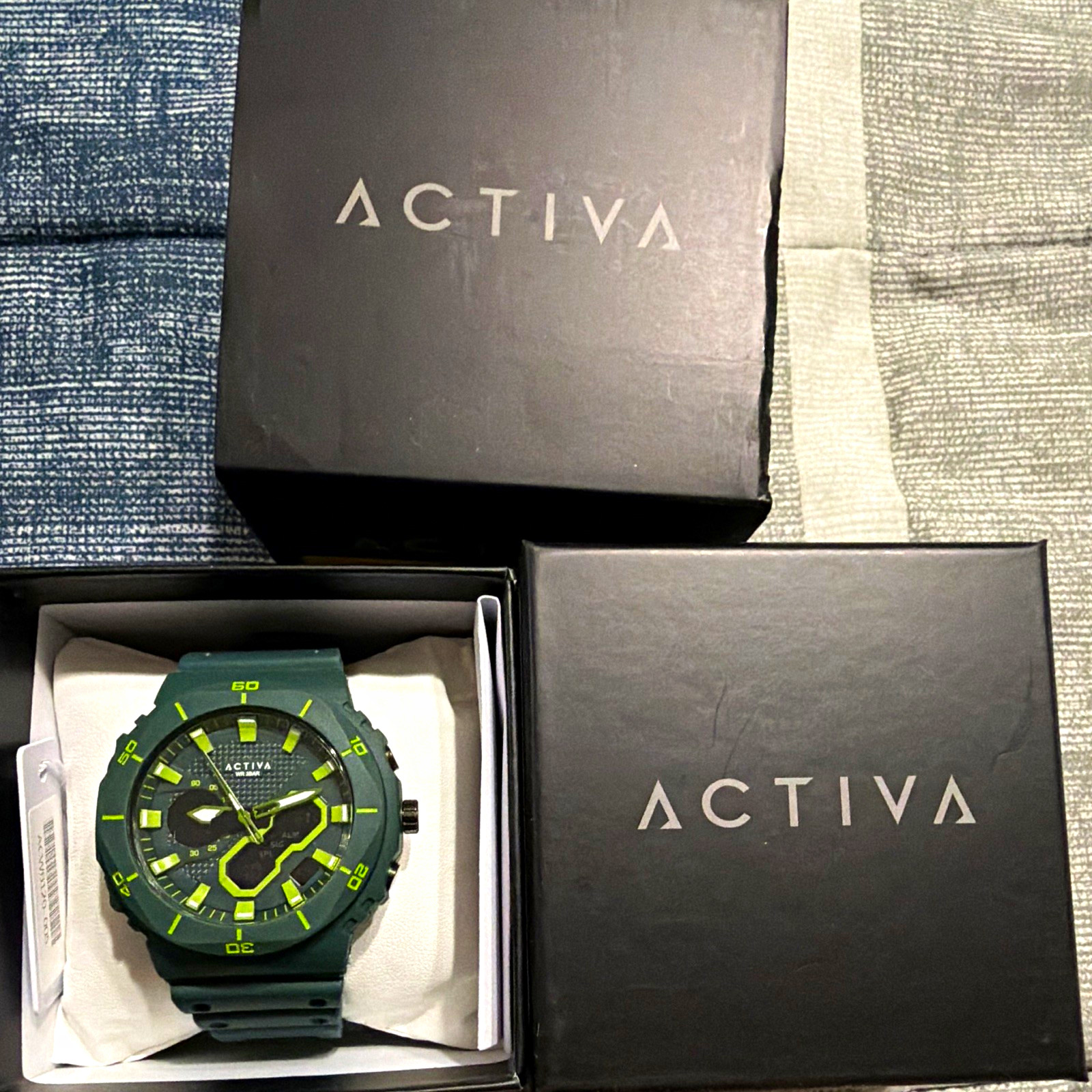 Activa Exon X Invicta Digital Men’s Watch – 48mm. Green (ACW8120-005) NIB