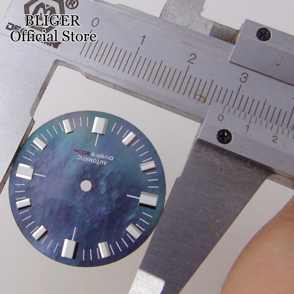 28.5mm Watch Dial Blue Orange Dial for NH35 NH36 ETA2824 PT5000 Diver Watch Part