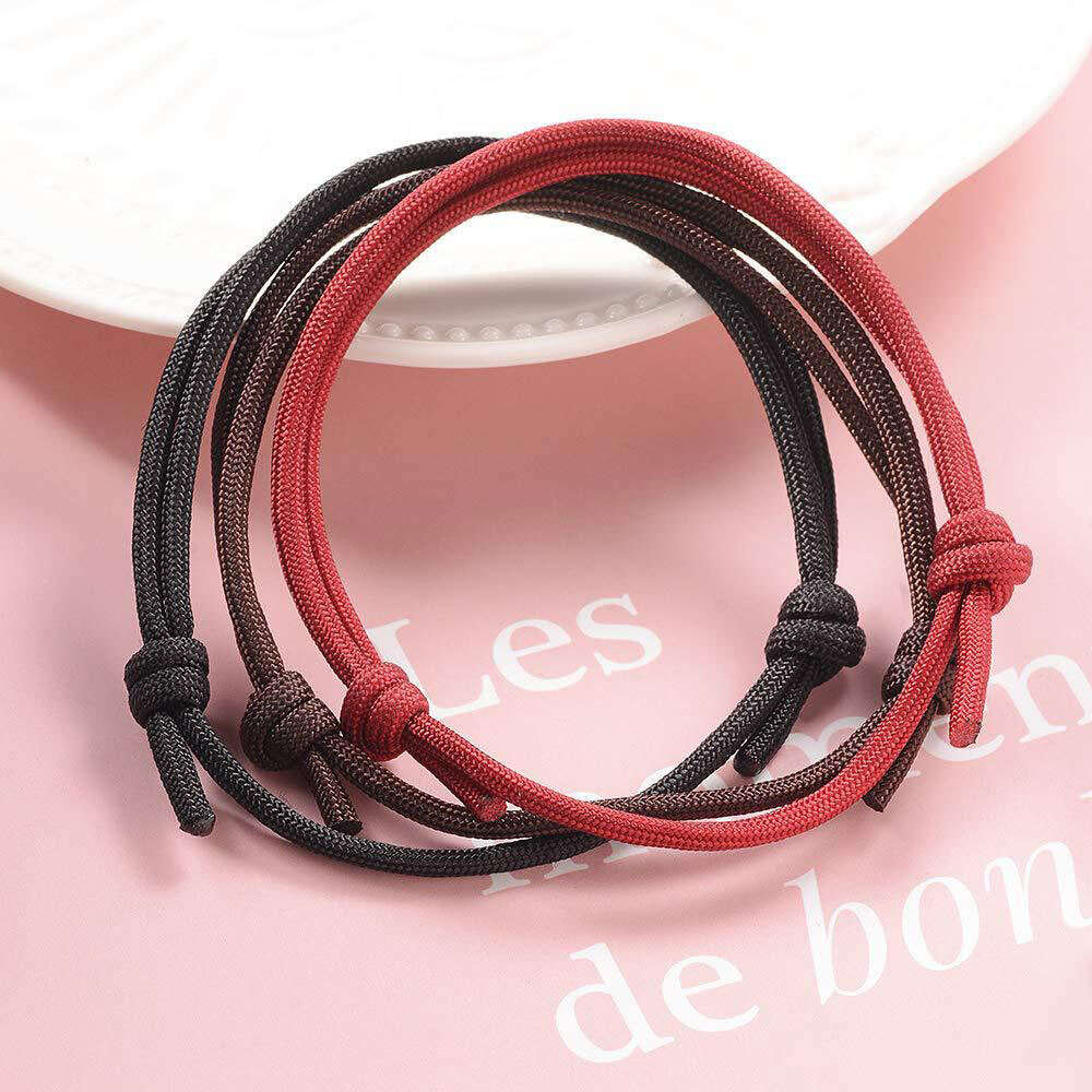 6/12 PCS Braided Nautical Bracelet Adjustable String for Men Women Universal