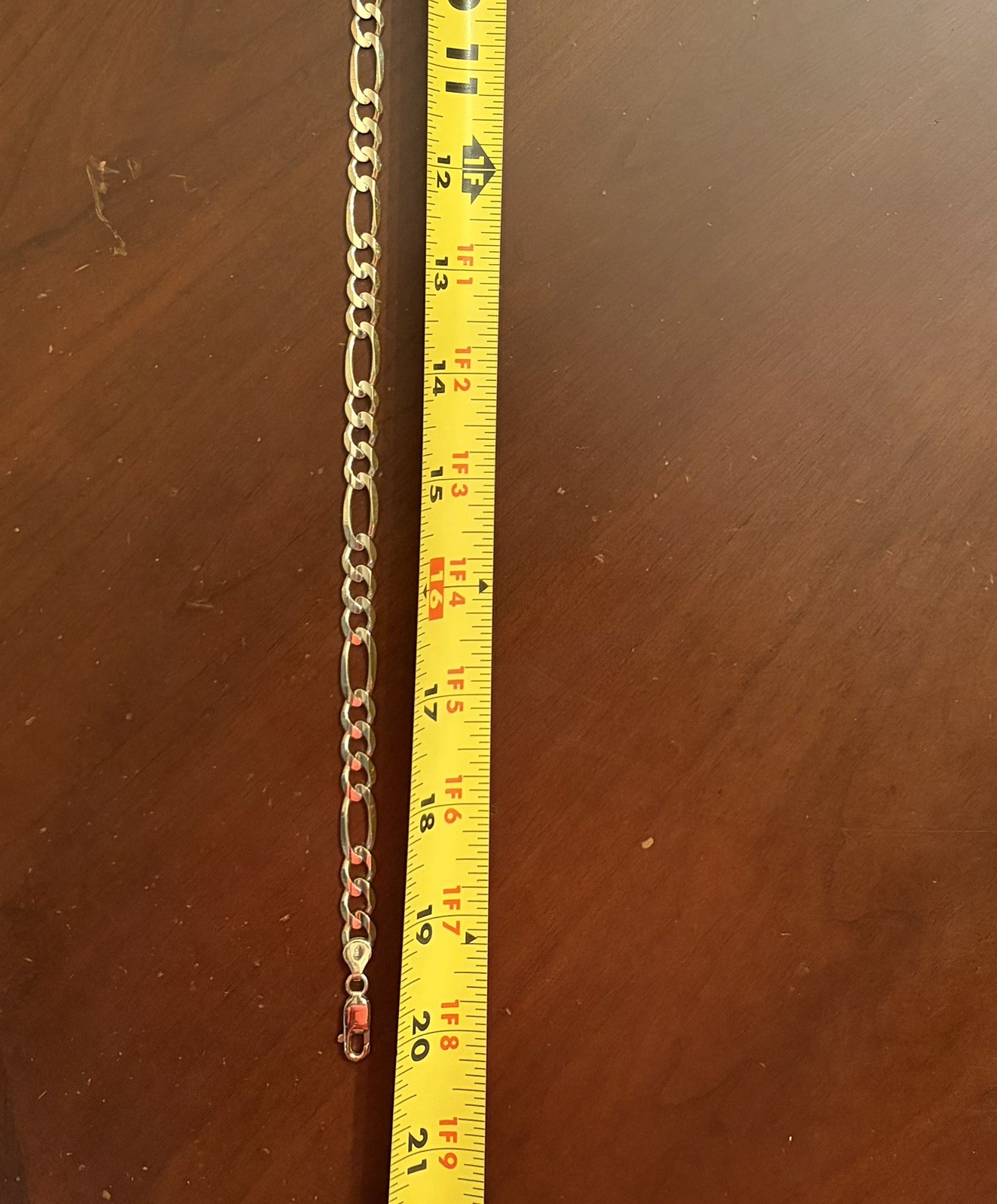 14K Solid Yellow GOLD Figaro link Chain Necklace 20″ inch Heavy 42.4 Grams 8.5mm