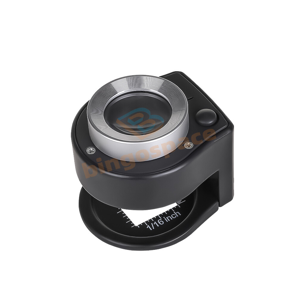 6 LEDs 30X Magnifying Glass Lens Loupe Magnifier Handheld Coin Stamps Magnifier
