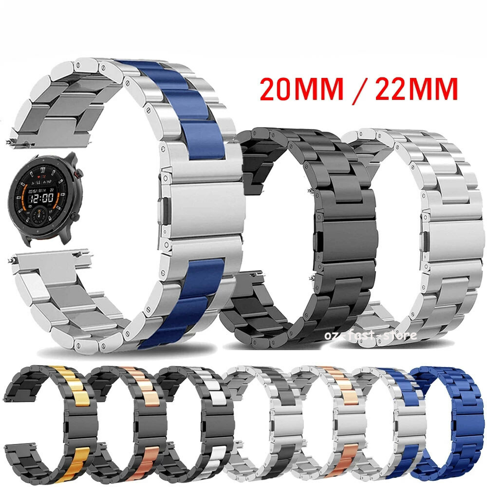 Metal Watch Band Wrist Strap For Samsung galaxy watch 4 5 6 Classic 40/44/43/47m