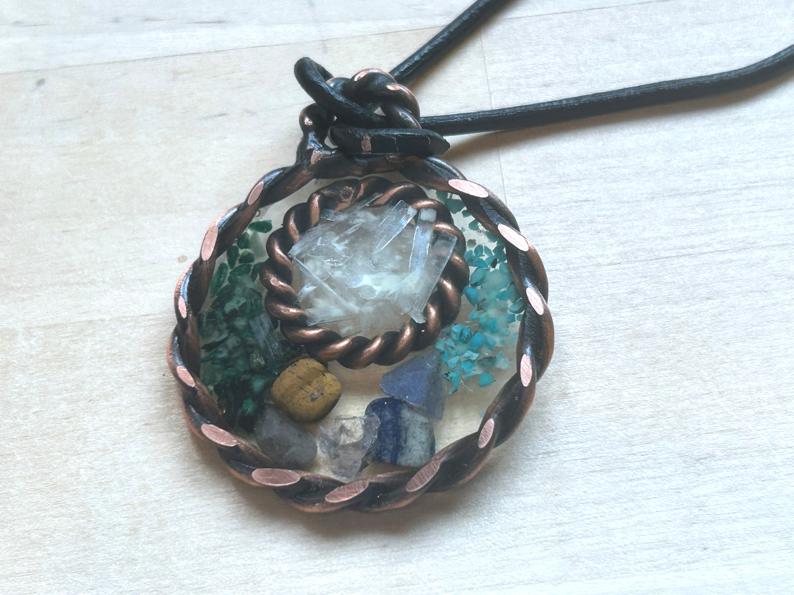 Archangel Metatron Copper Tensor Pendant – Stones Desire