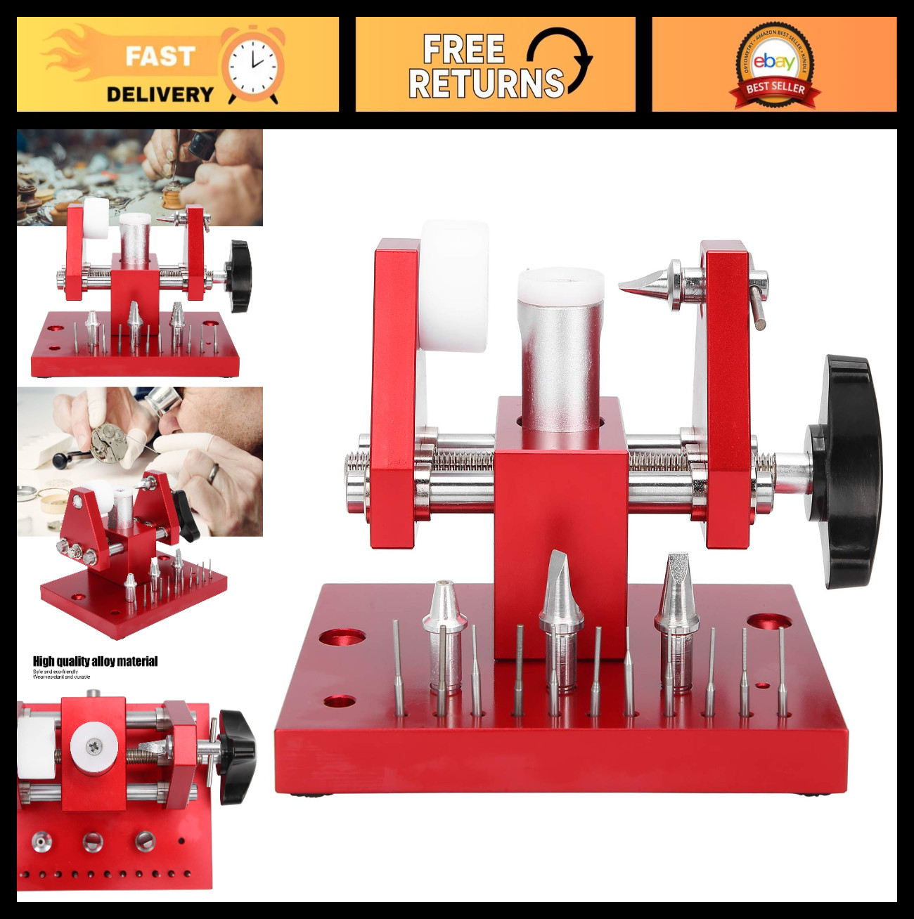 Watch Link Remover Kit – Bracelet Strap Pins, Case Opener & Band Adjuster Tool