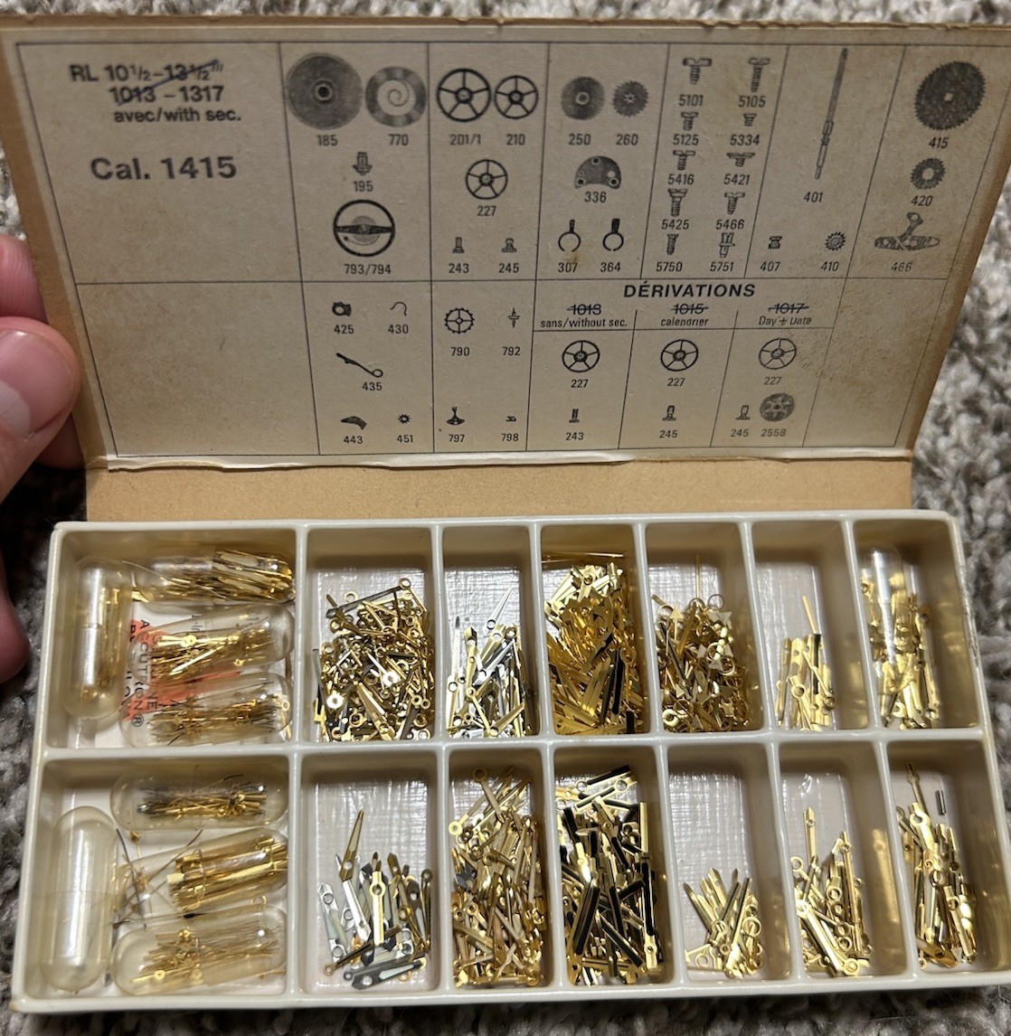 Accutron 214 hands lot