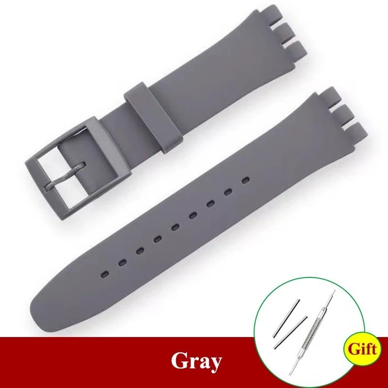 Wrist Watch Band Strap For Swatch 16mm 17mm 19mm 20mm Rubber Silicone Watchband