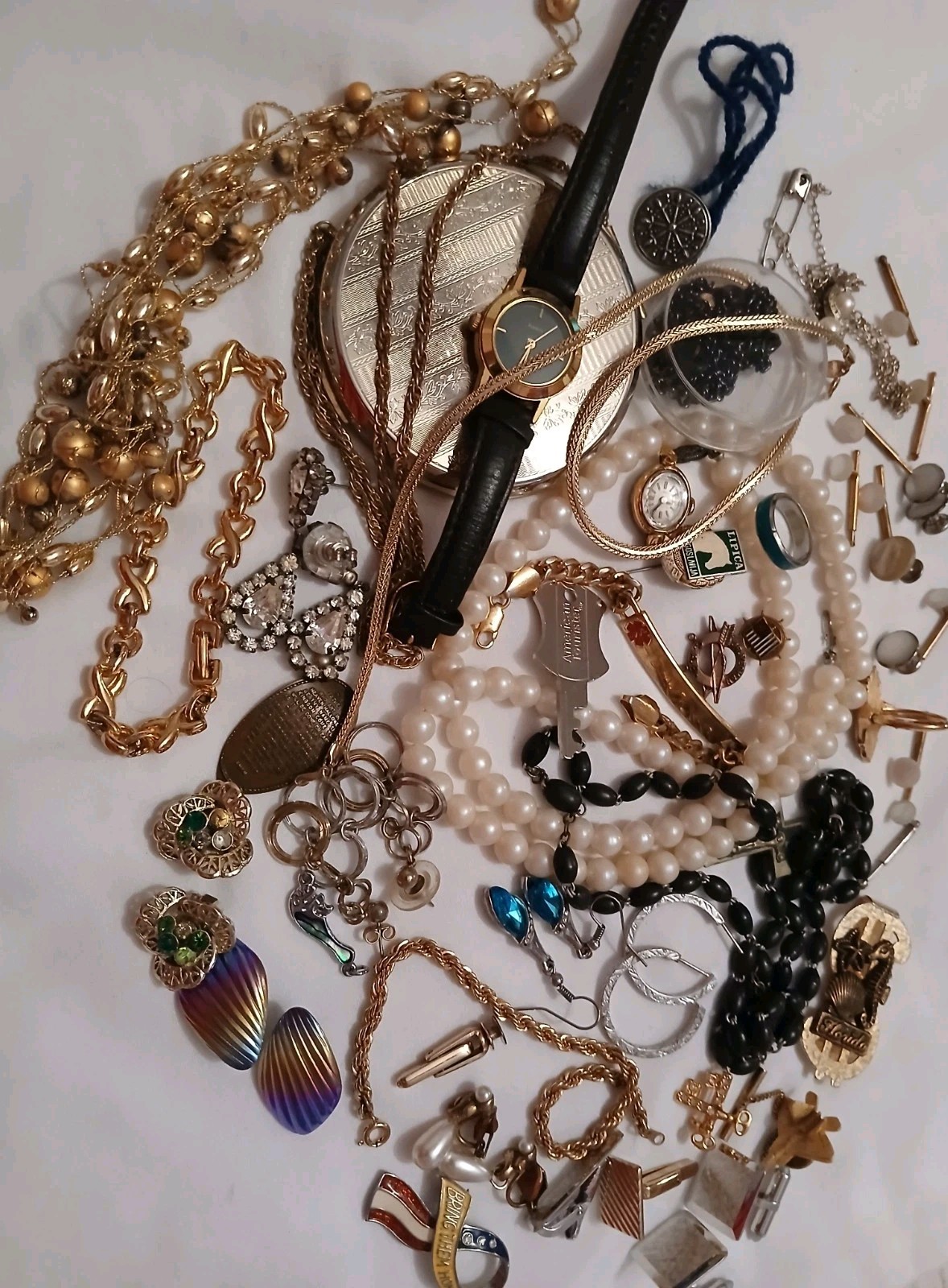Jewelry Junk Drawer Lot Estate Unsearched Read Descrip