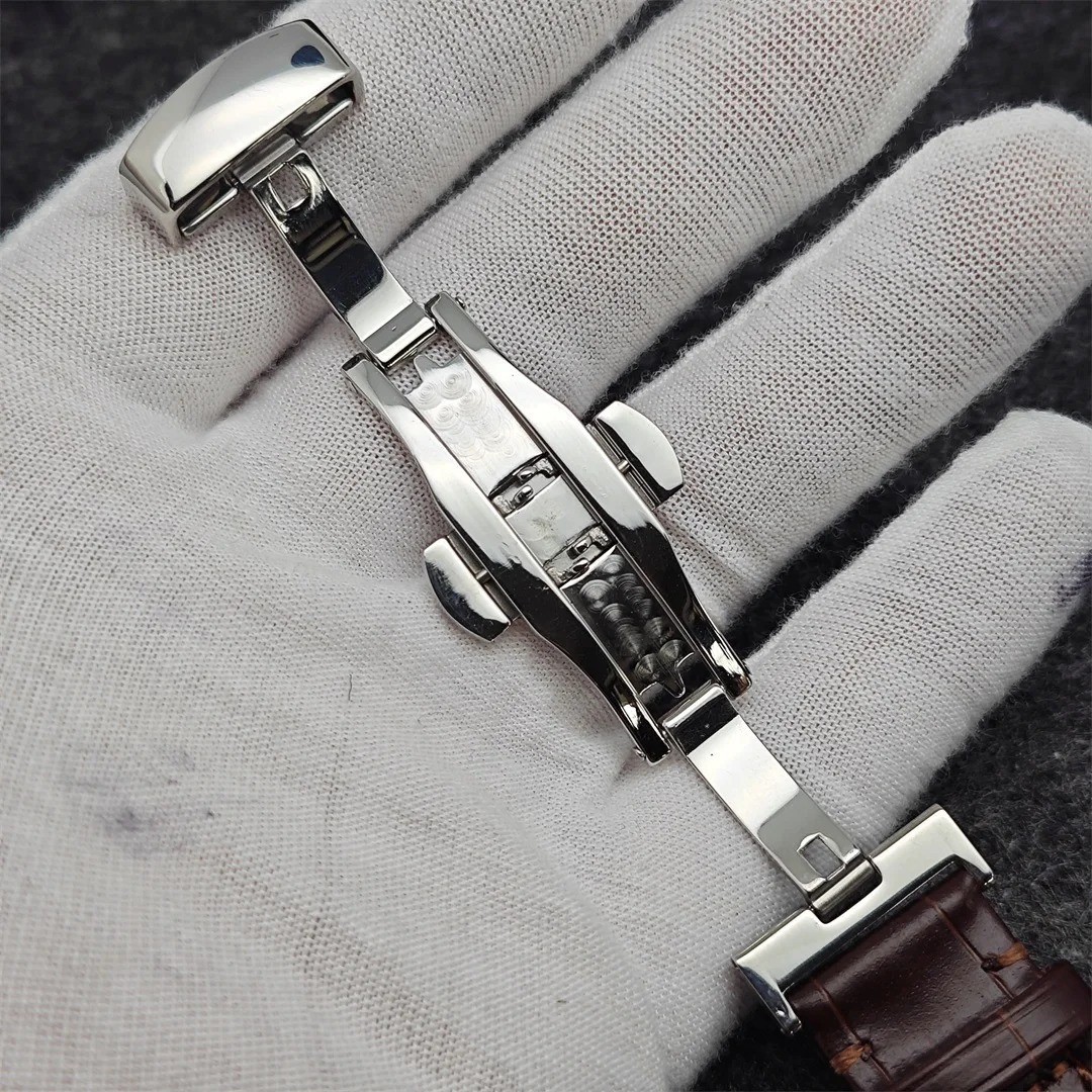 39mm Watch Case Buckle PU Leather Strap fit 31mm dial for NH35 NH36 Movement New