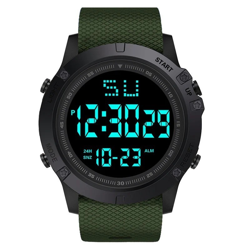 Waterproof Digital Sports Watch Military Tactical LED Backlight Wristwatch Men