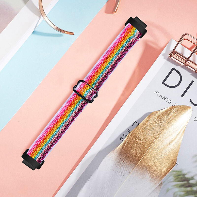 For Fitbit Inspire 3 Replacement Sports Band Woven Nylon Elastic Strap Band