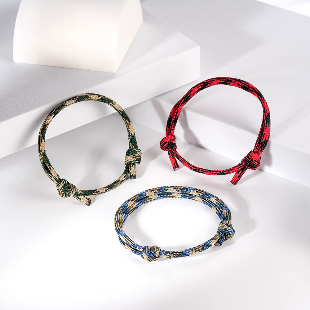 6/12 PCS Braided Nautical Bracelet Adjustable String for Men Women Universal