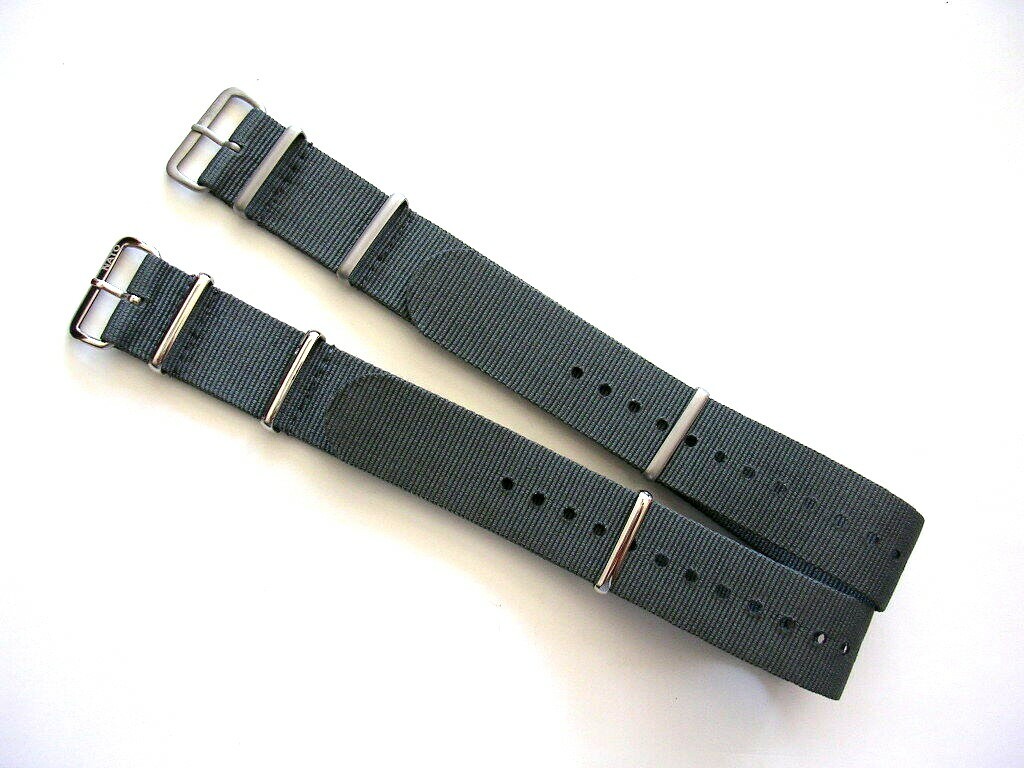 22mm British Admiralty Grey SS NATO G10 military RAF watch band strap IW SUISSE