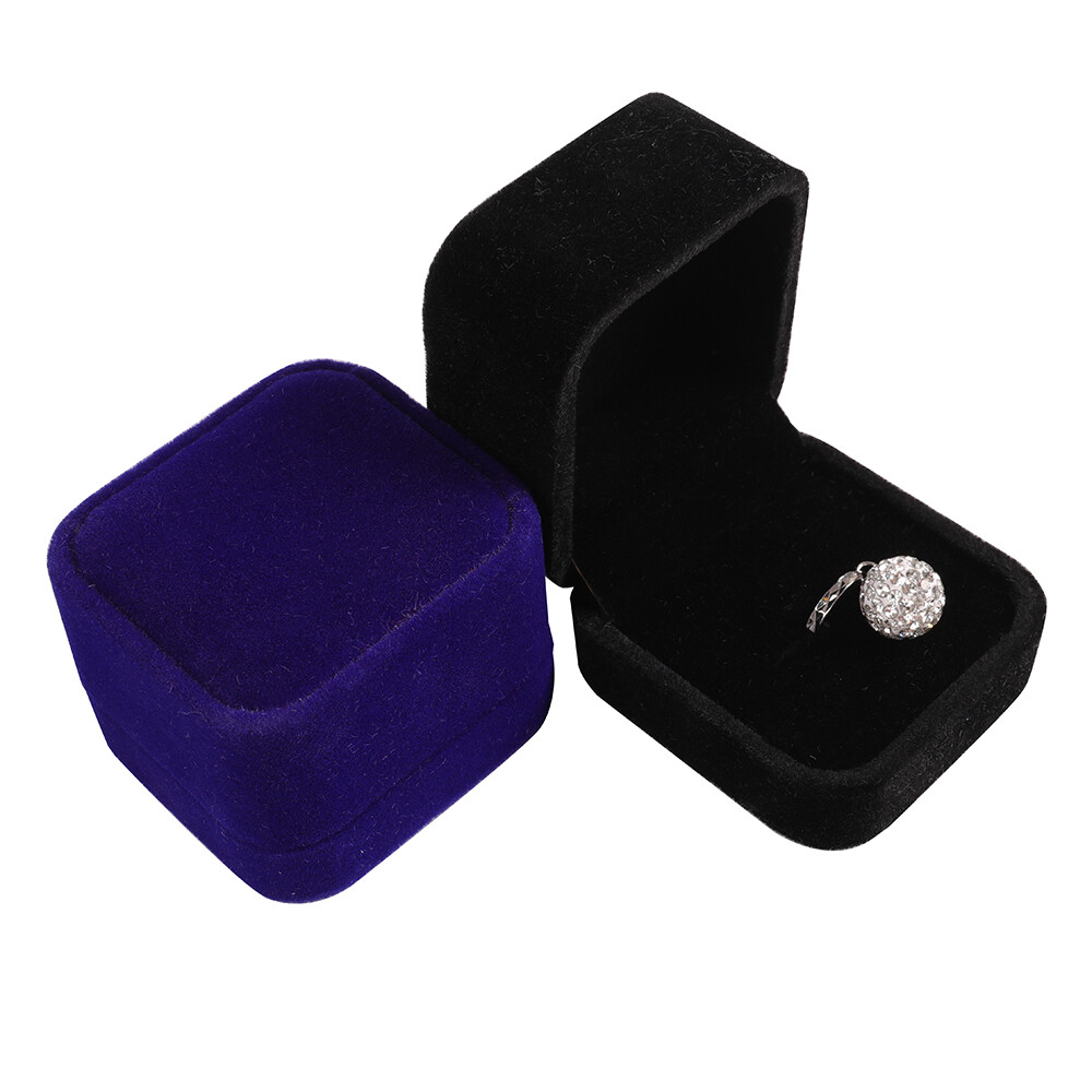 1/5/10 Pack Velvet Earring Ring Necklace Pendant Jewelry Gift Boxes Case Wedding