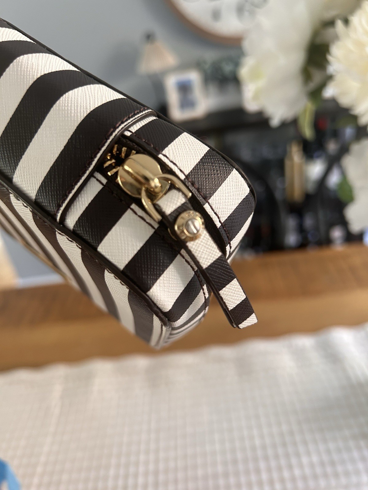 Henry Bendel Jewelry Box Zippered Stripe