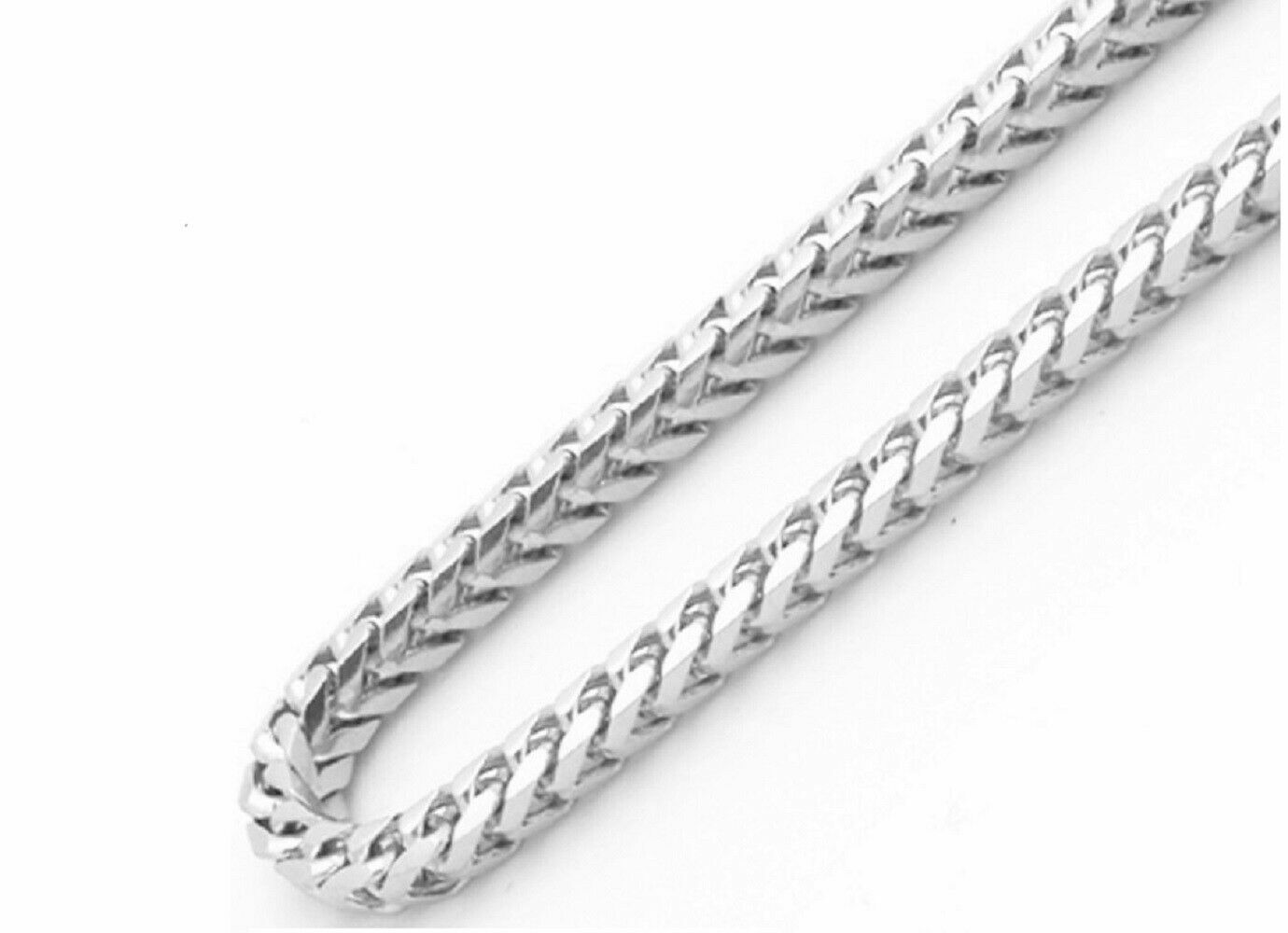 925 Sterling Silver Italian 2.5mm Solid Franco Round Box Link Chain Necklace