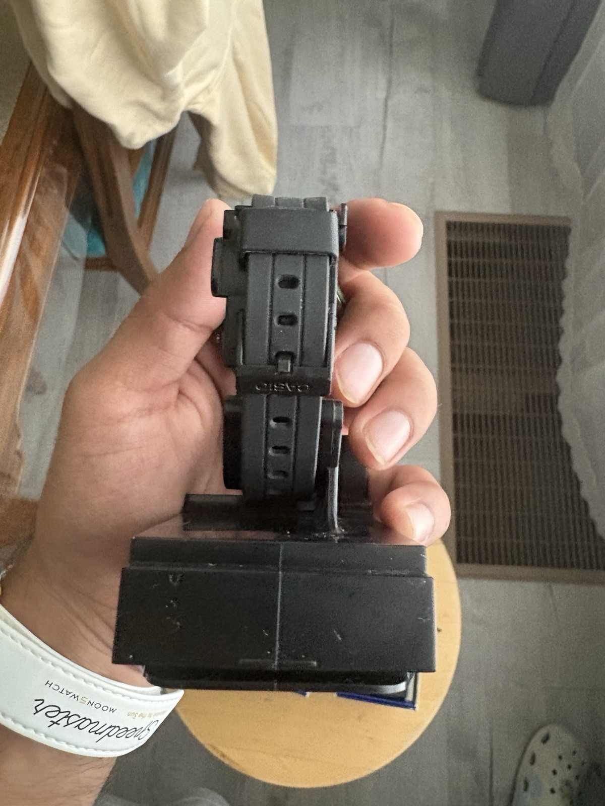 Casio F91W-1 Lot + Illuminator Black/green/ Stainless Steel Watch Strap, NEW NM