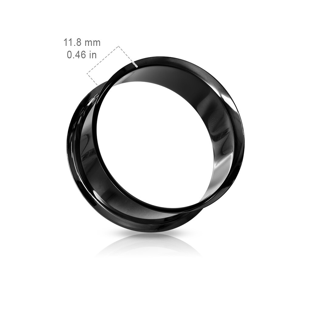 Pair of Titanium Anodized Double Flare Ear Lobe Plugs Tunnels Earlets Gauges