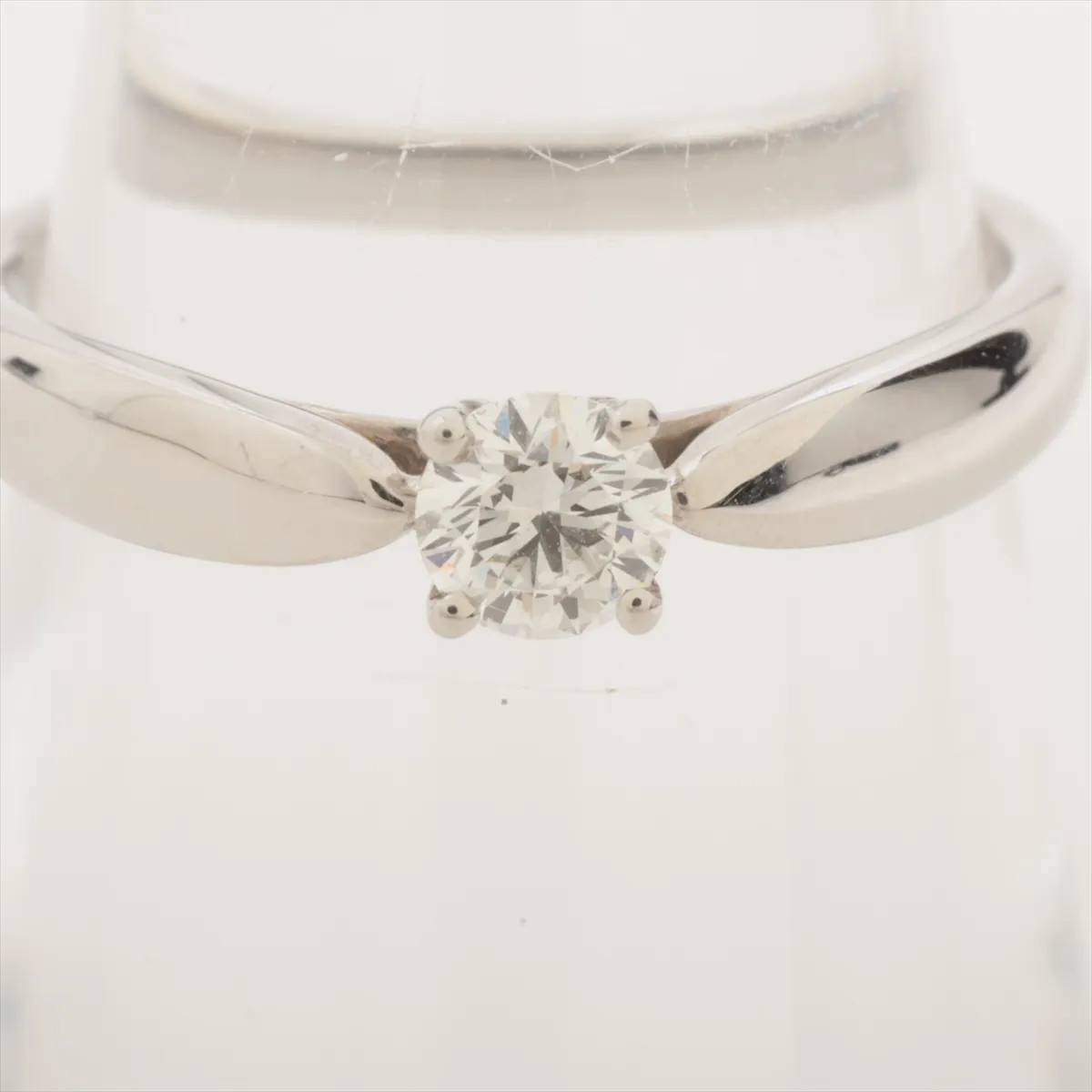 Tiffany Harmony diamond Ring Pt950 3.1g D0.21 F IF 3EX NONE