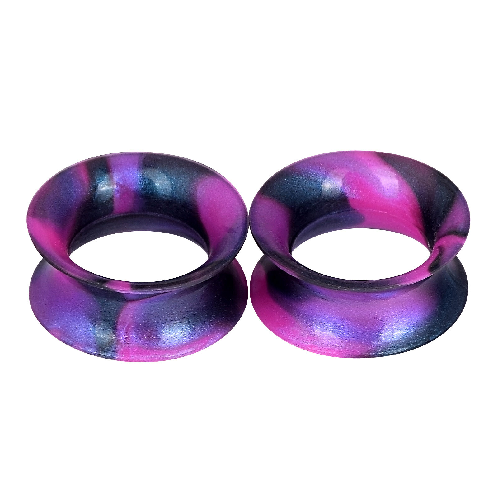 2Piece-ULTRA THIN SKINS TUNNELS-Silicone Ear Skins-Ear Gauge-Soft-Stretcher Plug