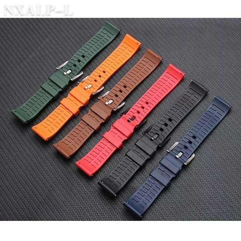 18mm 20mm 22mm Soft Silicone Watch Band Divers Replacement Strap Quick Release