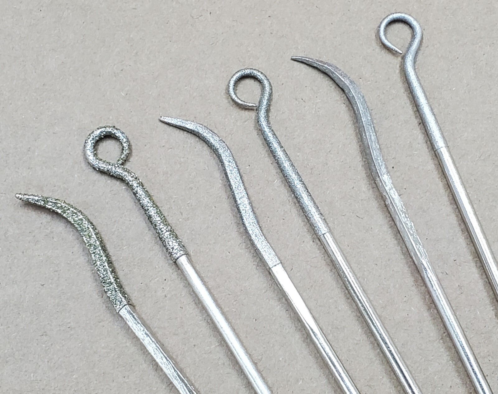 10 x THK Diamond coated Riffler FILE jewelry jewellery files set Grit 60 120 300