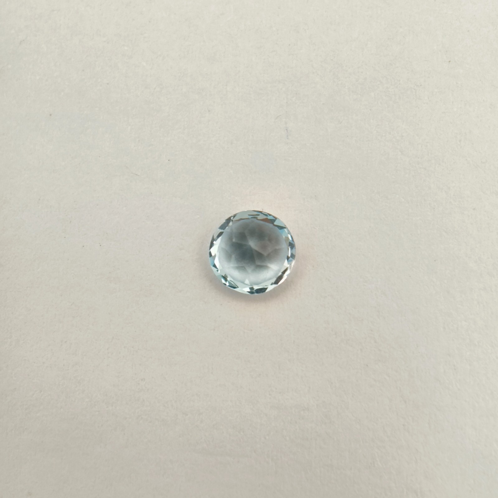 Natural Blue Topaz Oval Step Cut 6.9×6.9 mm 1.35 Ct Transparent Brazil