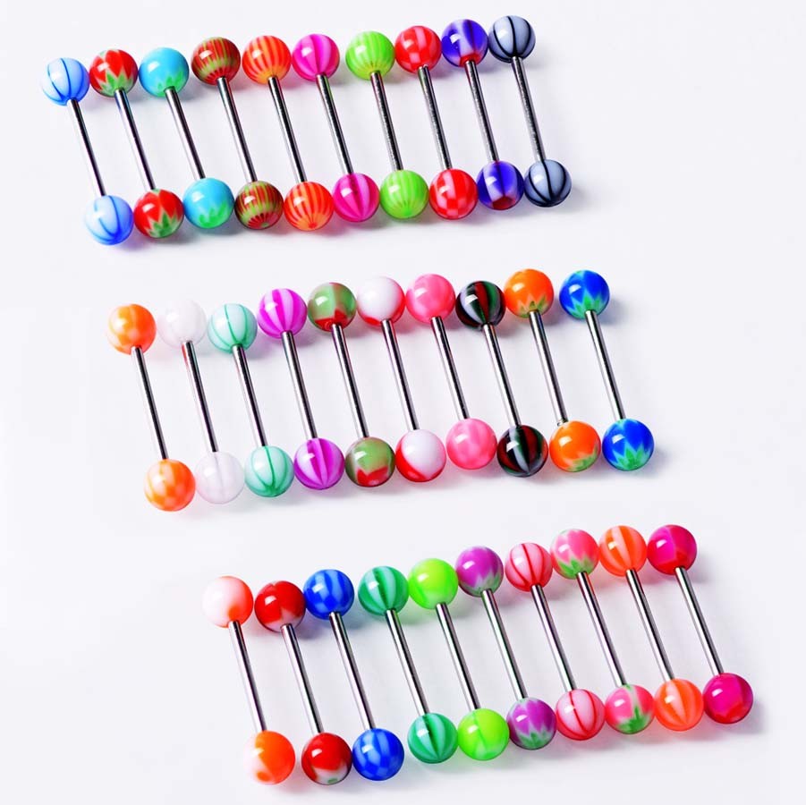 Wholesale Bulk lots Body Piercing Eyebrow Jewelry Belly Nose Tongue Bar Ring