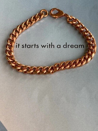 Solid copper bracelet CB779G – 5/16″ wide. Available in 8 to 11 inch lengths.