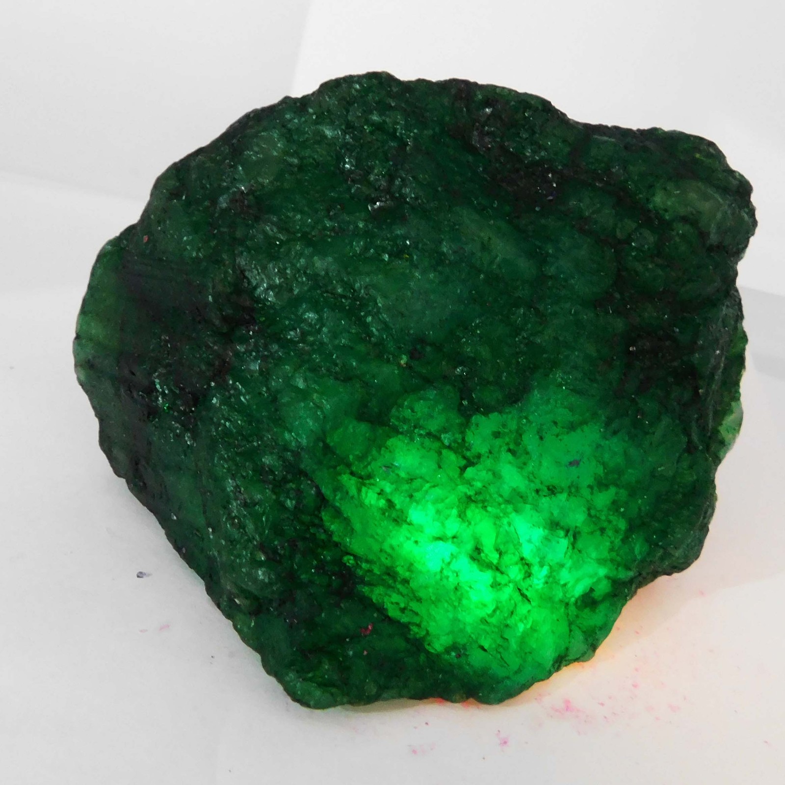 1035 Ct Natural Green Emerald Huge Rough Earth Mined CERTIFIED Loose Gemstone