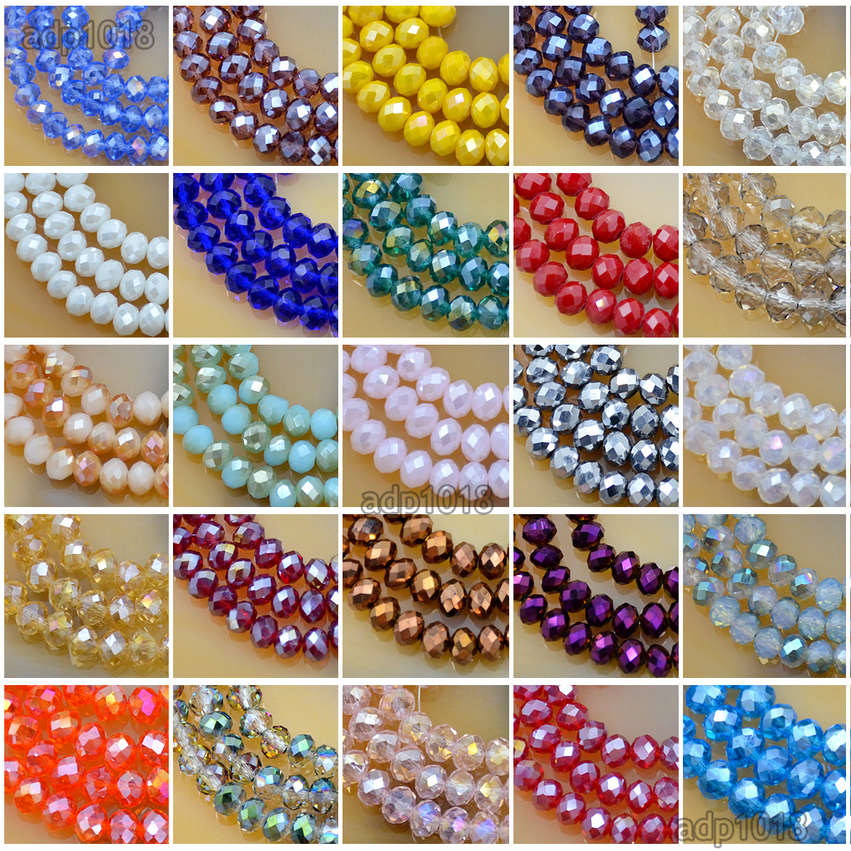 Top Quality Czech Crystal Faceted Rondelle Beads 2x3mm 3x4mm 4x6mm pick colors