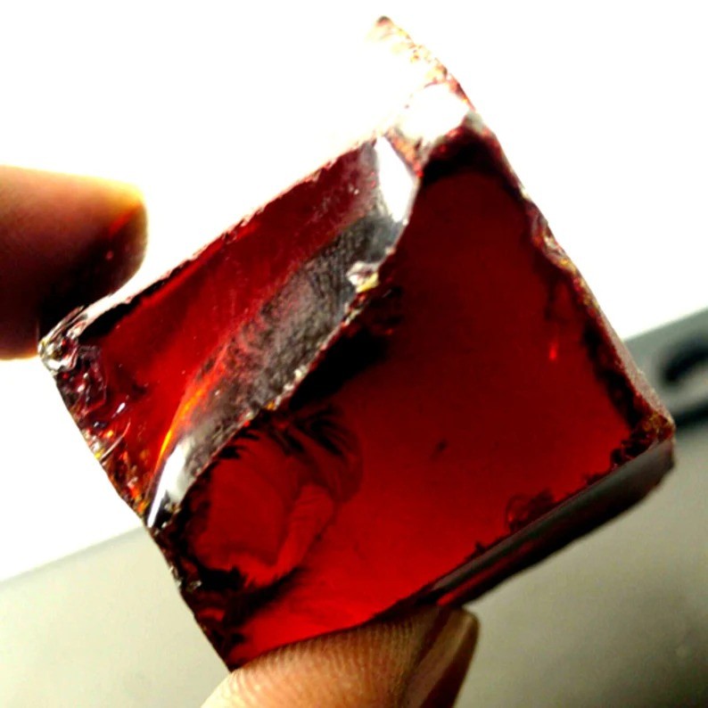296 Ct NATURAL Earth Mined CERTIFIED Uncut Red Ruby Rough Gemstone Gift For Her