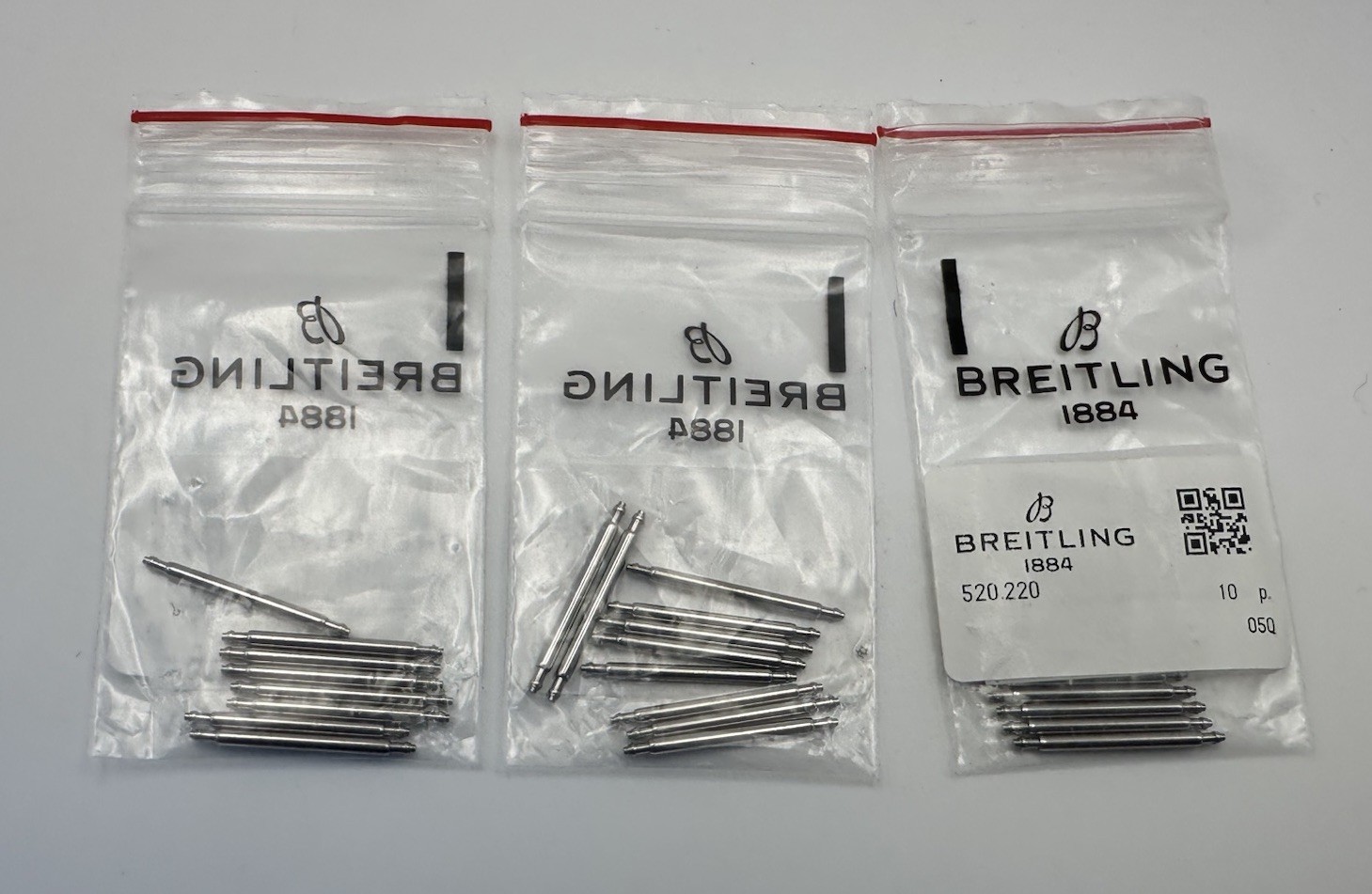 AUTHENTIC 2 PCS Breitling 20mm Spring Bar for Straps – # 520.220