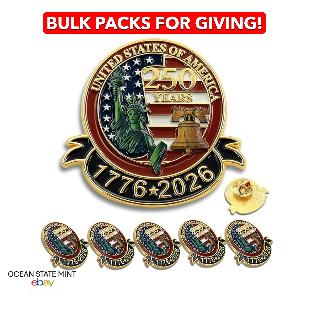 USA 250th Anniversary United States American Patriotic *PREMIUM GRADE* Lapel Pin