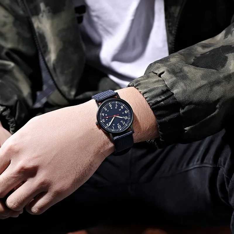 Military Watch Army Durable Water Proof Luminous 24Hours Dial Nylon Strap